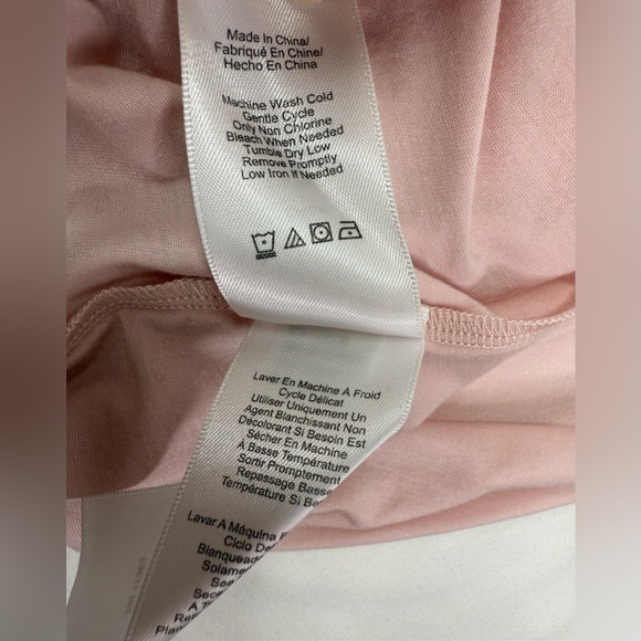 NWT Donna Karan Sleepwear Pink Split Back Top Size Small - Picture 6 of 8